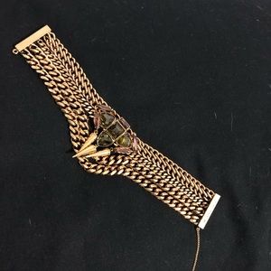 Henri Bendel Gold Chain Cuff